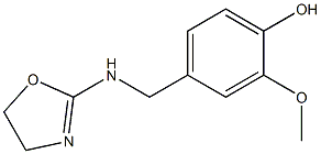 2-Methoxy-4-[[(2-oxazolin-2-yl)amino]methyl]phenol Struktur