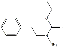 1-(2-Phenylethyl)hydrazine-1-carboxylic acid ethyl ester Struktur