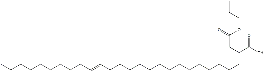 2-(15-Pentacosenyl)succinic acid 1-hydrogen 4-propyl ester Struktur