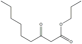 3-Oxononanoic acid propyl ester Struktur