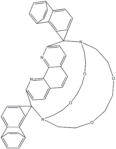 7,16-[1,10-Phenanthroline-2,9-diylbis(4,1-phenylene-2,1-phenylenemethylene)]-1,4,10,13-tetraoxa-7,16-diazacyclooctadecane Struktur