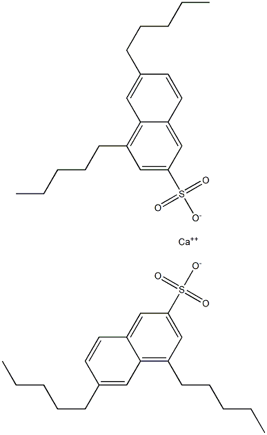 Bis(4,6-dipentyl-2-naphthalenesulfonic acid)calcium salt Struktur