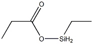 Propionic acid ethylsilyl ester Struktur