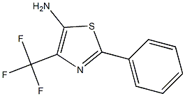 2-Phenyl-4-(trifluoromethyl)-5-aminothiazole Struktur