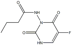 3-Butyrylamino-5-fluorouracil Struktur