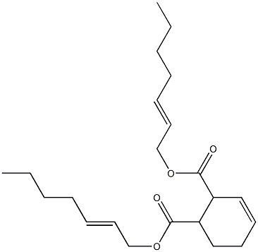 3-Cyclohexene-1,2-dicarboxylic acid bis(2-heptenyl) ester Struktur