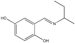 N-(2,5-Dihydroxybenzylidene)-2-butanamine Struktur