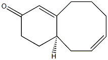 (4aR)-4,4a,5,8,9,10-Hexahydrobenzocycloocten-2(3H)-one Struktur