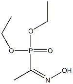 1-(Hydroxyimino)ethylphosphonic acid diethyl ester Struktur