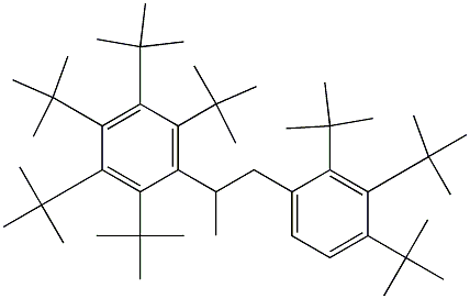 2-(Penta-tert-butylphenyl)-1-(2,3,4-tri-tert-butylphenyl)propane Struktur