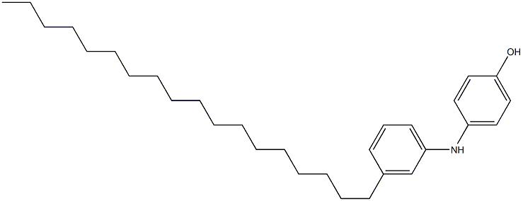 3'-Octadecyl[iminobisbenzen]-4-ol Struktur