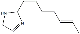 2-(5-Heptenyl)-3-imidazoline Struktur