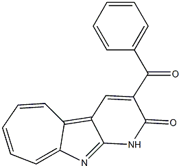 3-Benzoylcyclohepta[4,5]pyrrolo[2,3-b]pyridin-2(1H)-one Struktur