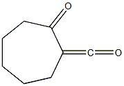 2-(Oxomethylene)cycloheptan-1-one Struktur