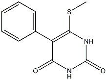 5-Phenyl-6-(methylthio)pyrimidine-2,4(1H,3H)-dione Struktur