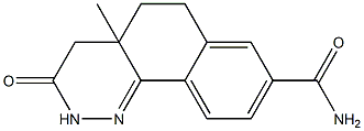 4,4a,5,6-Tetrahydro-4a-methyl-8-carbamoyl-benzo[h]cinnolin-3(2H)-one Struktur