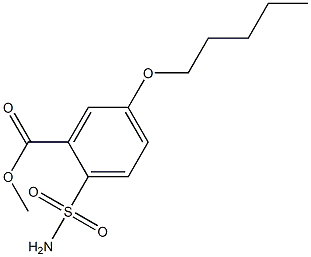 5-Pentyloxy-2-sulfamoylbenzoic acid methyl ester Struktur