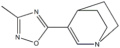 3-(3-Methyl-1,2,4-oxadiazol-5-yl)-1-azabicyclo[2.2.2]oct-2-ene Struktur