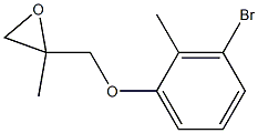 3-Bromo-2-methylphenyl 2-methylglycidyl ether Struktur