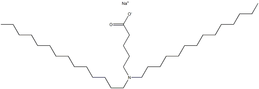 5-(Ditetradecylamino)valeric acid sodium salt Struktur