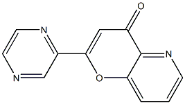 4-Oxo-2-(2-pyrazinyl)-4H-pyrano[3,2-b]pyridine Struktur