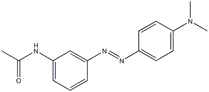 3'-[(p-Dimethylaminophenyl)azo]acetanilide Struktur