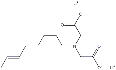 (6-Octenyl)iminodiacetic acid dilithium salt Struktur