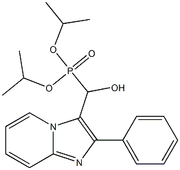 (2-Phenylimidazo[1,2-a]pyridin-3-yl)hydroxymethylphosphonic acid diisopropyl ester Struktur