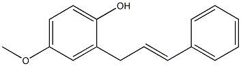 4-Methoxy-2-[(2E)-3-phenyl-2-propenyl]phenol Struktur