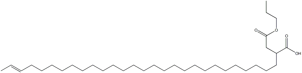 2-(26-Octacosenyl)succinic acid 1-hydrogen 4-propyl ester Struktur