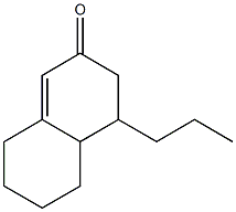 4-Propyl-4,4a,5,6,7,8-hexahydro-2(3H)-naphthalenone Struktur