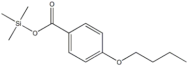 4-Butoxybenzoic acid trimethylsilyl ester Struktur