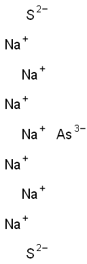 Sodium arsenide disulfide Struktur