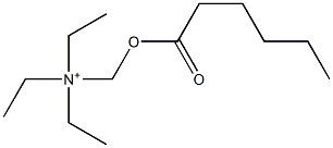 N,N-Diethyl-N-[(hexanoyloxy)methyl]ethanaminium Struktur