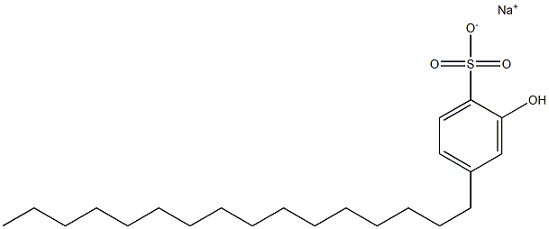 2-Hydroxy-4-hexadecylbenzenesulfonic acid sodium salt Struktur