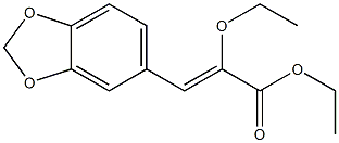 (Z)-3-(1,3-Benzodioxol-5-yl)-2-ethoxyacrylic acid ethyl ester Struktur