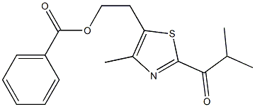 5-(2-Benzoyloxyethyl)-4-methyl-2-isobutyrylthiazole Struktur