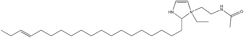 1-[2-(Acetylamino)ethyl]-1-ethyl-2-(16-nonadecenyl)-4-imidazoline-1-ium Struktur