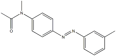 N-Methyl-4'-[(3-methylphenyl)azo]acetanilide Struktur