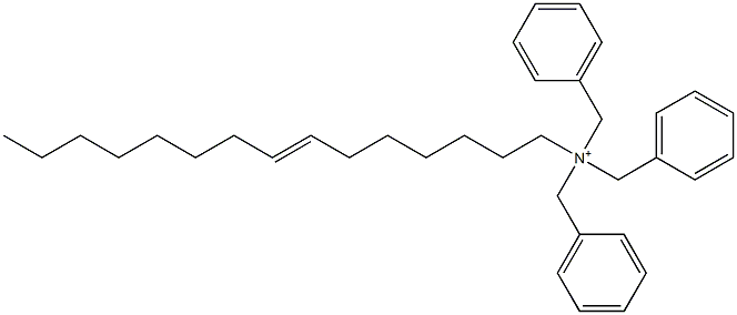 (7-Pentadecenyl)tribenzylaminium Struktur