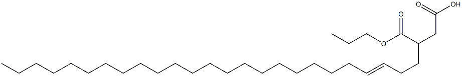 3-(3-Pentacosenyl)succinic acid 1-hydrogen 4-propyl ester Struktur