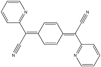 2-[4-[Cyano(2-pyridinyl)methylene]-2,5-cyclohexadien-1-ylidene]-2-(2-pyridinyl)acetonitrile Struktur