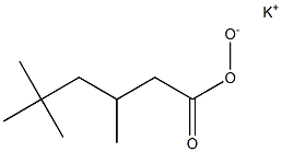 3,5,5-Trimethylhexaneperoxoic acid potassium salt Struktur