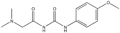 1-(N,N-Dimethylglycyl)-3-(p-methoxyphenyl)urea Struktur