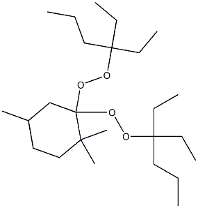 2,2,5-Trimethyl-1,1-bis(1,1-diethylbutylperoxy)cyclohexane Struktur