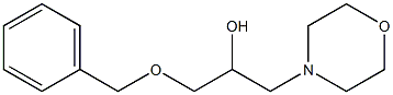 1-Morpholino-3-benzyloxy-2-propanol Struktur