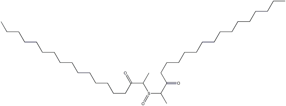 Methyl(2-oxoheptadecyl) sulfoxide Struktur