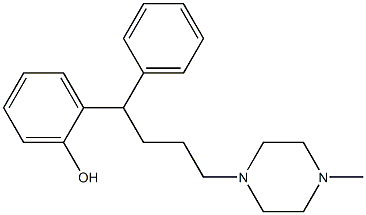 1-[4-(2-Hydroxyphenyl)-4-phenylbutyl]-4-methylpiperazine Struktur