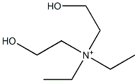 N,N-Diethyl-2-hydroxy-N-(2-hydroxyethyl)ethanaminium Struktur