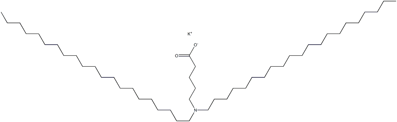 5-(Dihenicosylamino)valeric acid potassium salt Struktur